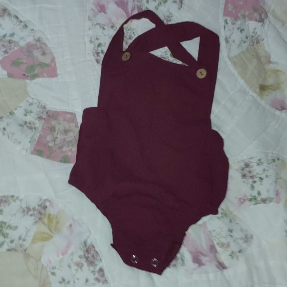 Unisex Natural Boutique Romper Bubble Baby